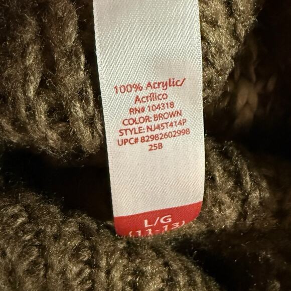 Vtg Y2k Stripe Turtleneck Sweater Dress Large Chunky Knit Mini Fairy Whimsygoth - Picture 5 of 5